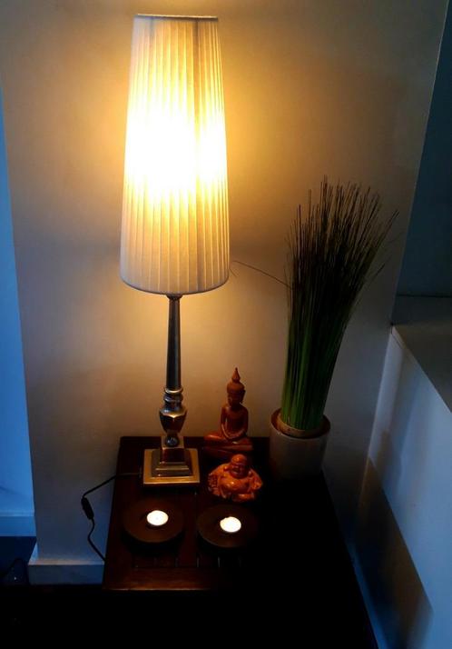Prachtige inox tafellamp., Huis en Inrichting, Lampen | Lampenkappen, Zo goed als nieuw, Ophalen of Verzenden