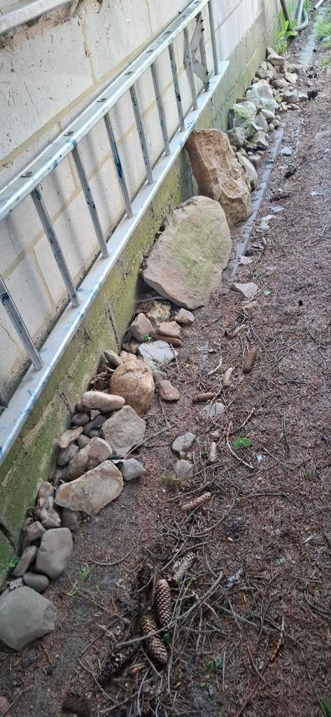 Tuin sier stenen of vijverstenen, Ophalen