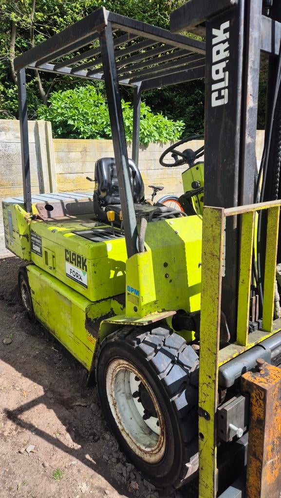 Heftruck  langevorken Diesel en 2 nieuwe batterijen, Ophalen, Diesel, Heftruck