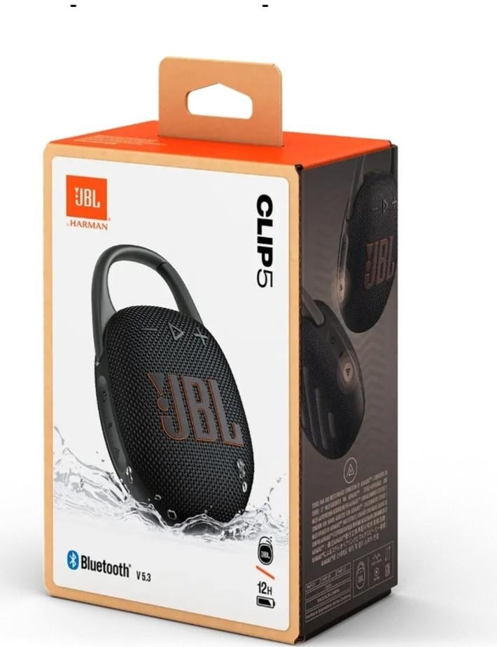 JBL Bluetooth speaker Clip 5 - Zwart  ( 2 for 70€), Audio, Tv en Foto, Luidsprekerboxen, Ophalen, Nieuw, JBL