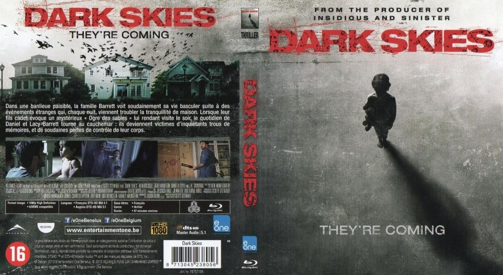 dark skies (blu-ray) neuf, CD & DVD, Blu-ray, Enlèvement ou Envoi, Comme neuf, Horreur