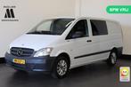 Mercedes-Benz Vito 110 CDI Dubbele Cabine Lang - Airco - Nav, Auto's, Wit, Mercedes-Benz, Bedrijf, Onderhoudsboekje