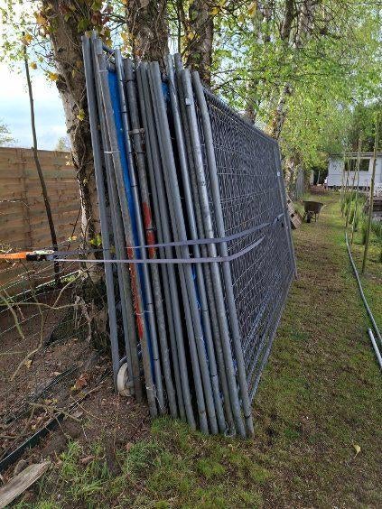 Heras bouwhekken en betonblokken voor bouwhekken, Tuin en Terras, Tuinhekken en Hekwerk, Ophalen, Gebruikt, Overige materialen