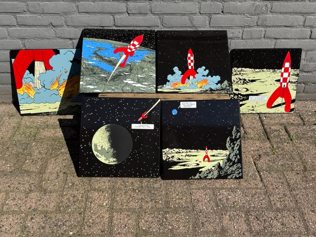 Décoration d'enseignes publicitaires en émail Tintin, Collections, Enlèvement ou Envoi, Tintin, Comme neuf, Image, Affiche ou Autocollant