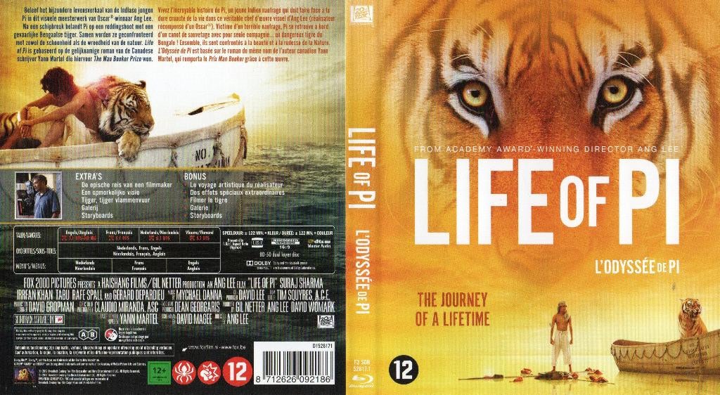 l’odyssee de pi (life of pi) (blu-ray) nieuw, Ophalen of Verzenden, Zo goed als nieuw, Avontuur