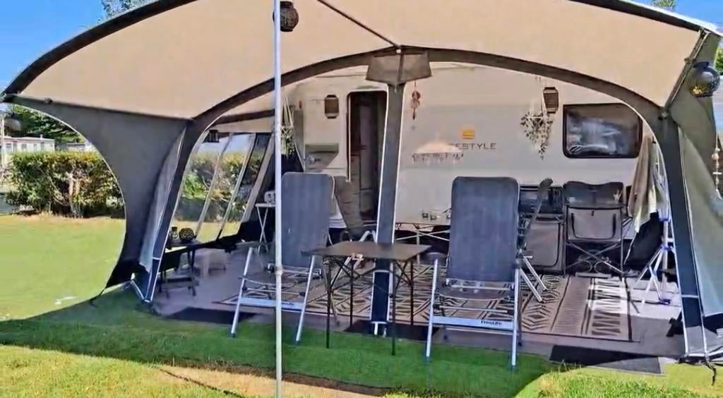 Voortent 320+Dakluifel Unico Milaan, maat 10.1, Enlèvement, Comme neuf