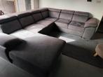 Grote U zetel kunstleer, Huis en Inrichting, Ophalen, Gebruikt, Kunststof, Modern