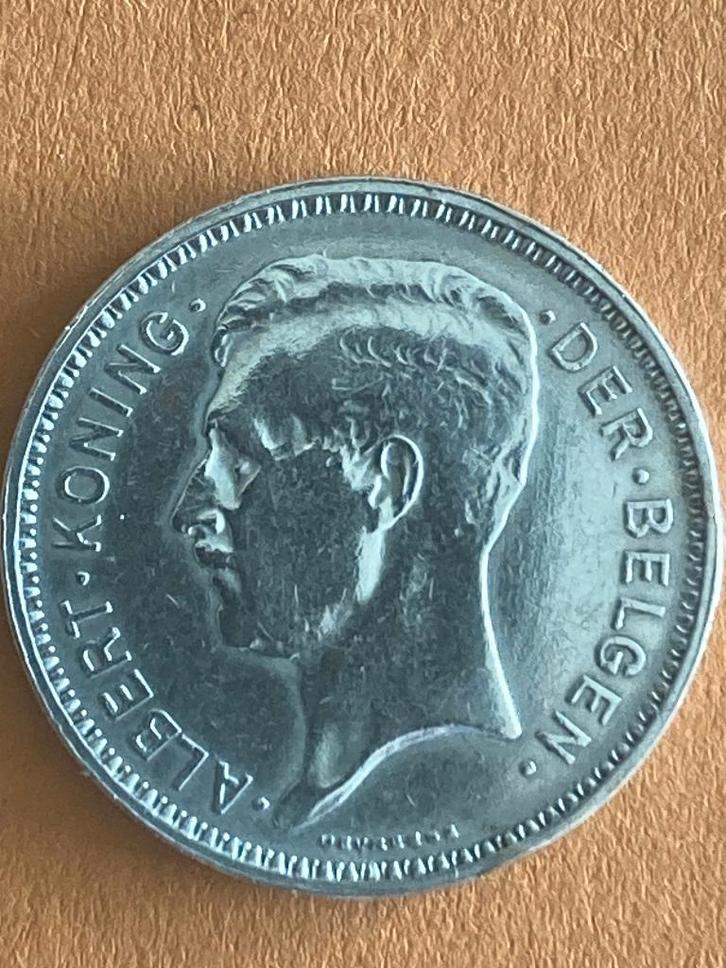 Zilvermunt Albert I, Postzegels en Munten, Munten | België, Losse munt, Zilver, Zilver, Ophalen of Verzenden