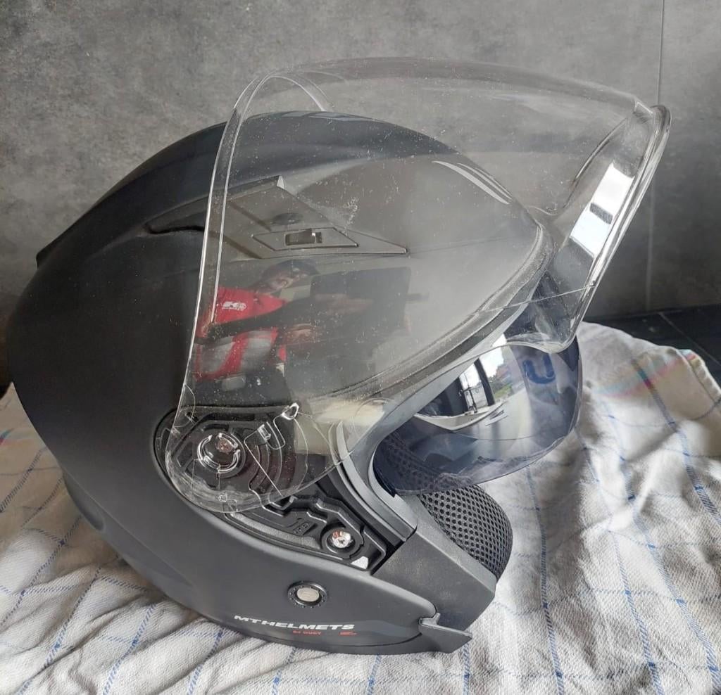 motorhelm, Vélos & Vélomoteurs, Casques de cyclomoteur, Enlèvement, Utilisé