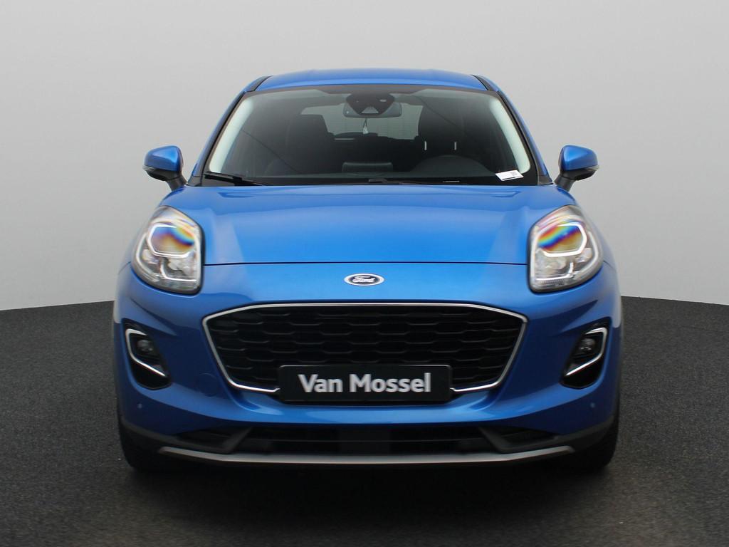 Ford Puma 1.0i Ecoboost mHEV 92kW Titanium, Auto's, Ford, Voorwielaandrijving, Stof, Blauw, 665 kg
