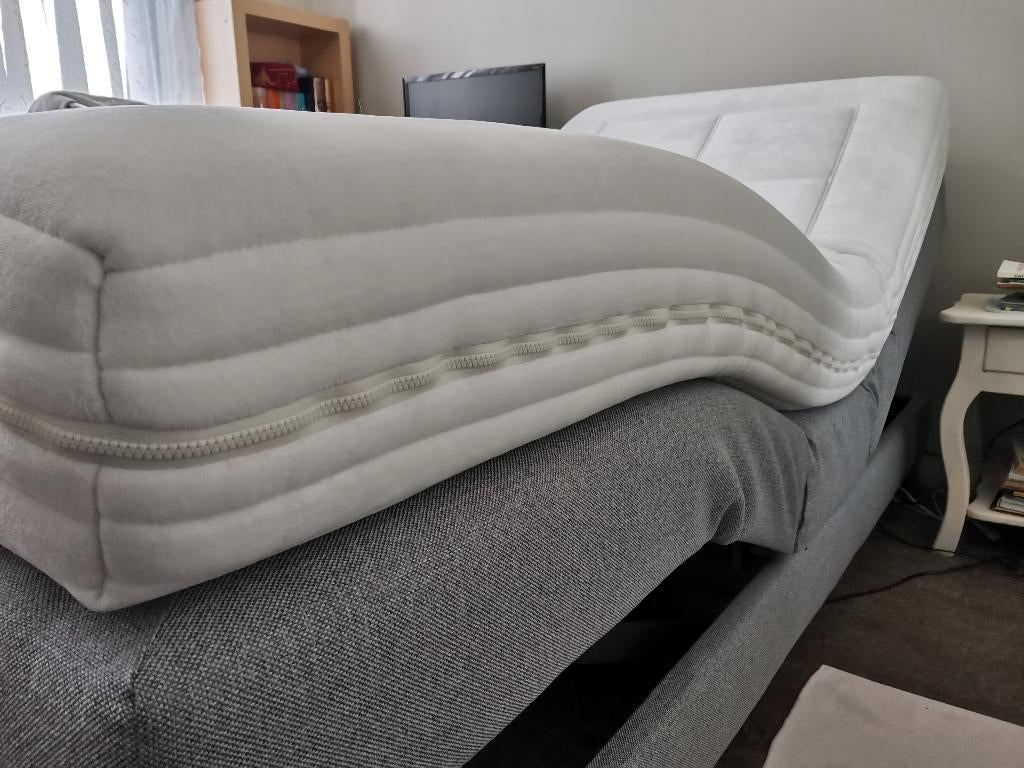 boxspring elektrisch verstelbaar, Ophalen, 90 cm, Eenpersoons, 210 cm