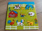 Boerderij inlegpuzzel, Kinderen en Baby's, Speelgoed | Kinderpuzzels, Ophalen, Gebruikt, Van hout, Minder dan 10 stukjes