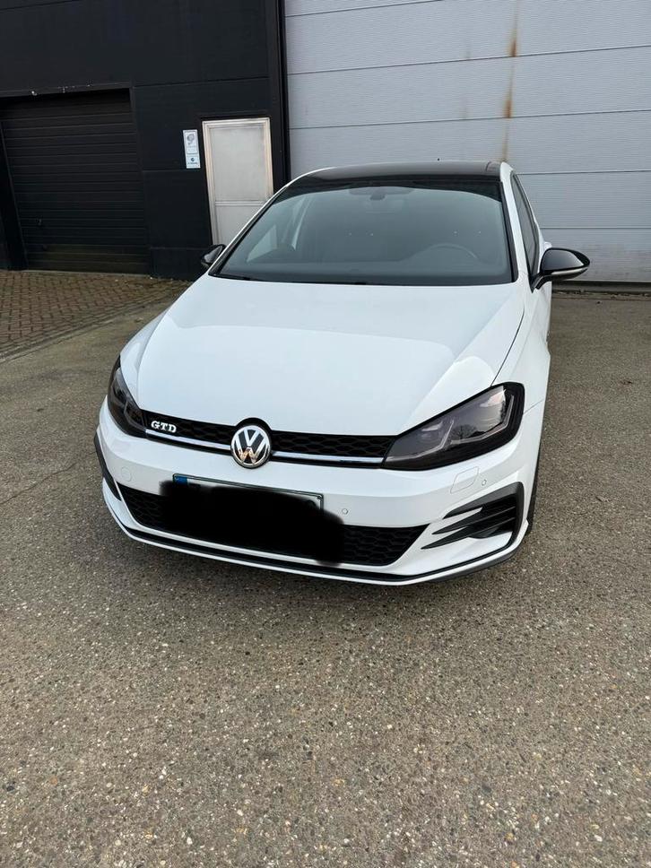 Golf 7.5 gtd, airco, panoramischdak, Auto's, Volkswagen, Particulier, Golf, Automaat, Zwart, Leder, Ophalen