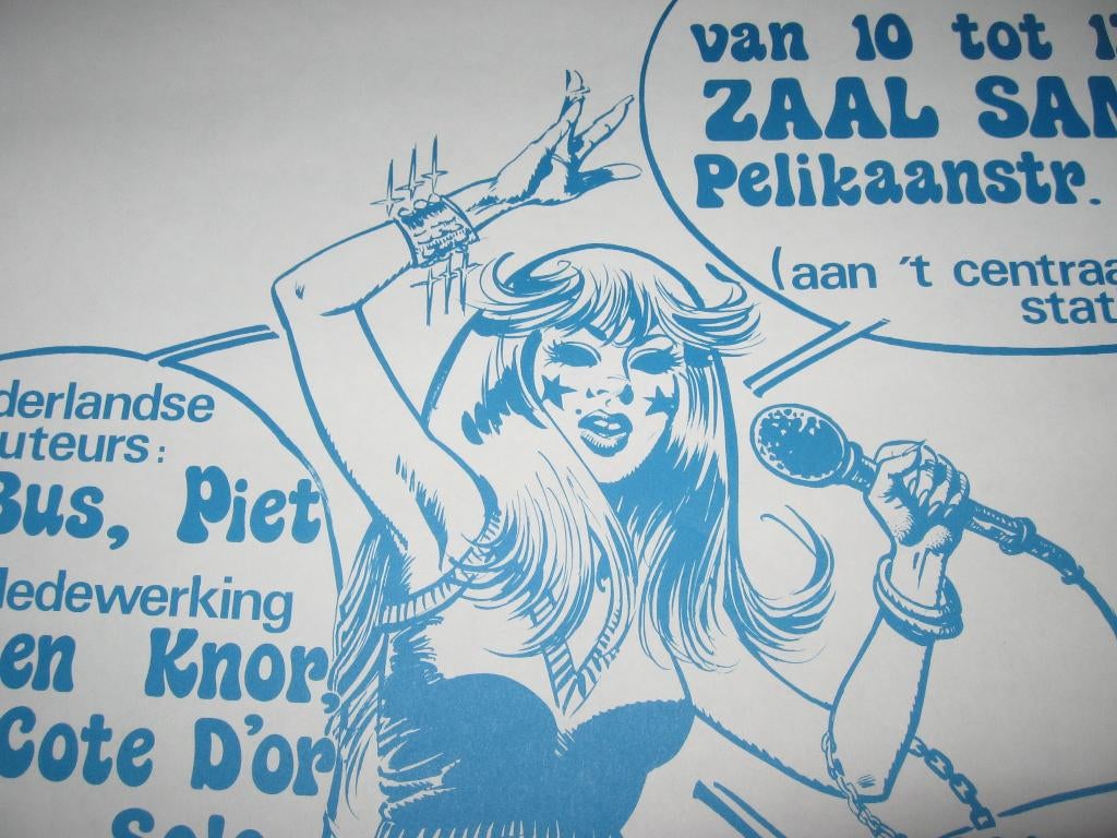 Gideon Brugman vintage Patty poster 1981, Rechthoekig Staand, Deurposter of groter, Ophalen of Verzenden, Zo goed als nieuw