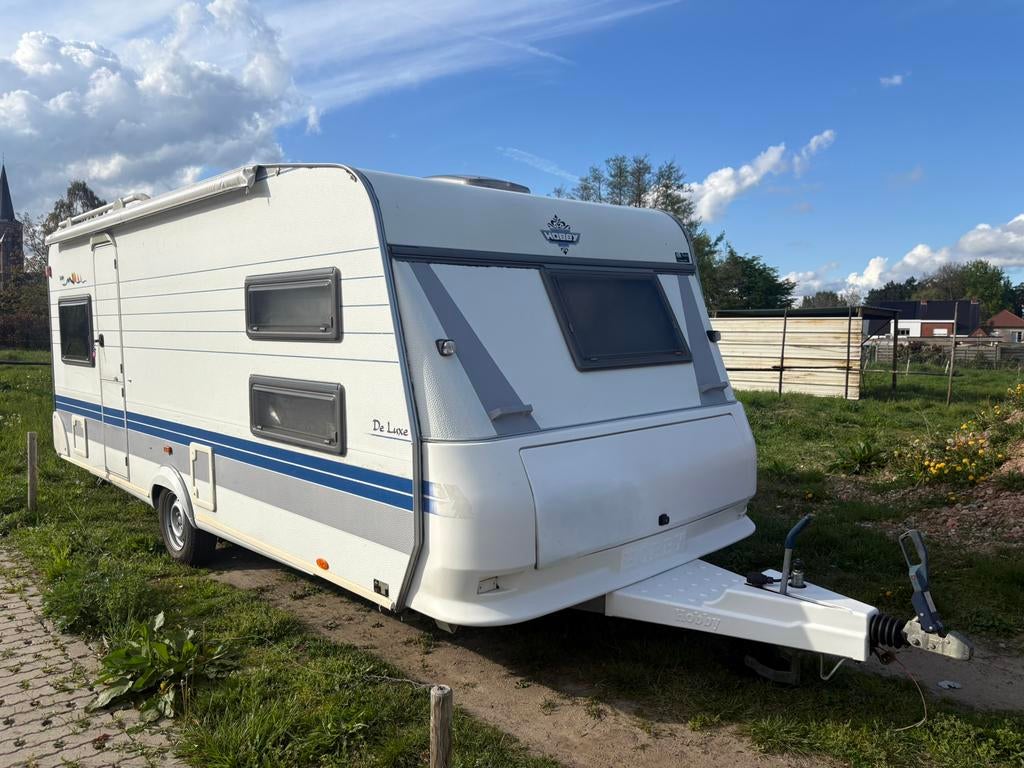 Hobby 540 uk 2002 met stapelbed, Caravanes & Camping, Caravanes, Jusqu'à 5, Hobby, 5 à 6 mètres, Lits superposés