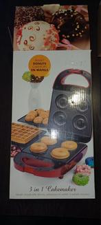3 in 1 wafelijzer - donuts - cakepops, Ophalen of Verzenden, Uitneembare platen, Zo goed als nieuw