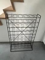 Wijnrek in metaal- 60 flessen, Huis en Inrichting, Ophalen, Gebruikt, 25 flessen of meer, Metaal