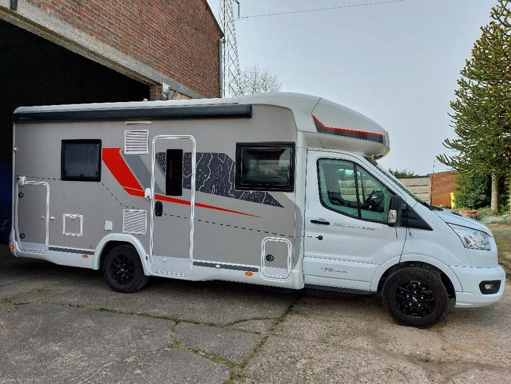 Ford Challenger 380 graphite premium, automaat 170pk!!, Caravans en Kamperen, Mobilhomes, Particulier, tot en met 5, Half-integraal