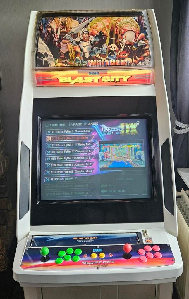 Borne arcade japonaise Sega Blast City, Collections, Enlèvement, Utilisé, Avec clés