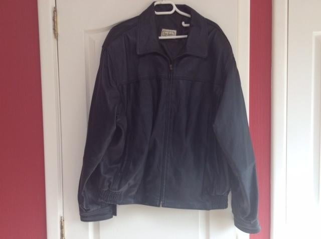 Te koop heren jas in imitatie ledermaat XXL, Kleding | Heren, Andere, Zwart, Overige maten, Ophalen of Verzenden