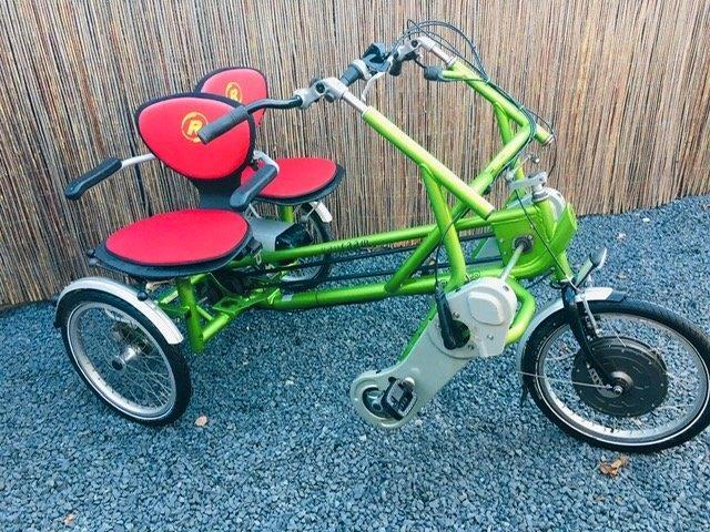 Van Raam Fun2go duofiets met draaistoel en leuningen, Fietsen en Brommers, Fietsen | Driewielfietsen, Gebruikt, Ophalen of Verzenden