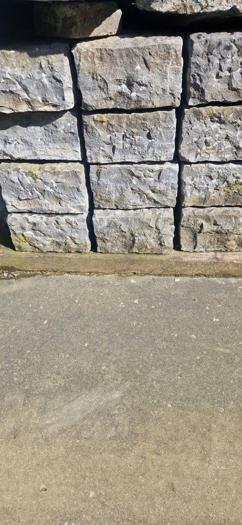 Palisades in blauwe hardsteen 36 stuks, Ophalen