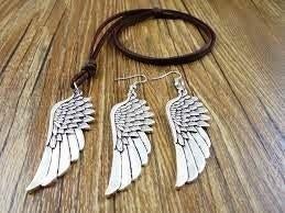 Engelenvleugels sieradenset, Handtassen en Accessoires, Kettingen, Nieuw, Zilver, Zilver, Ophalen of Verzenden
