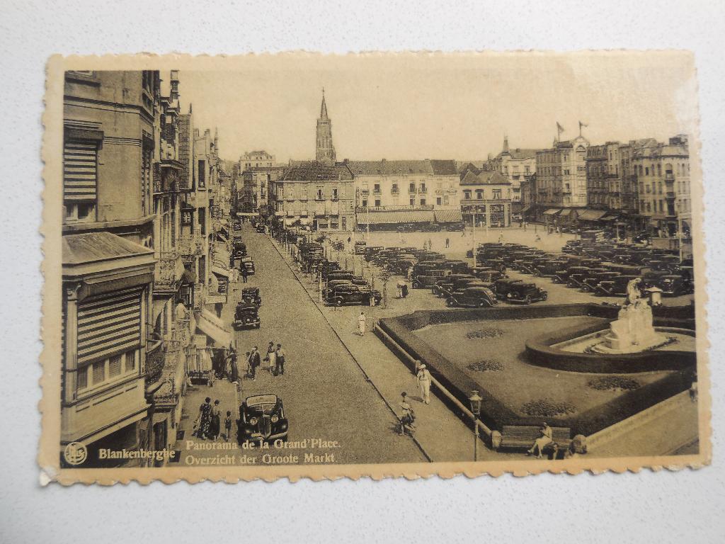 postkaart Blankenberge Groote Markt, Verzenden, 1940 tot 1960, Gelopen, West-Vlaanderen