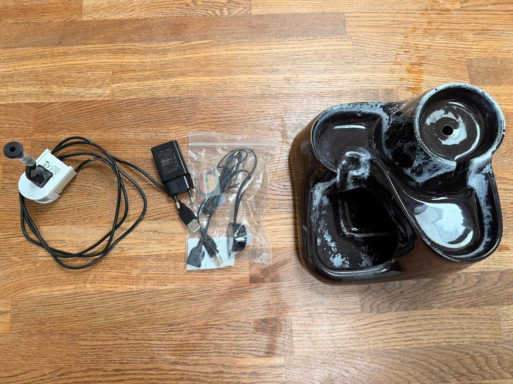 Keramieken fontein kat, Ophalen of Verzenden, Gebruikt