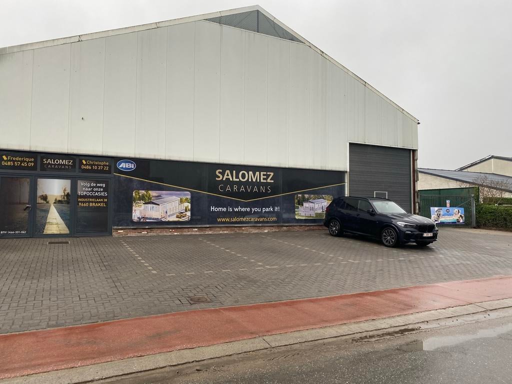 Ruim magazijn te huur stekene KMO, Immo, Garages & Places de parking, Province de Flandre-Orientale