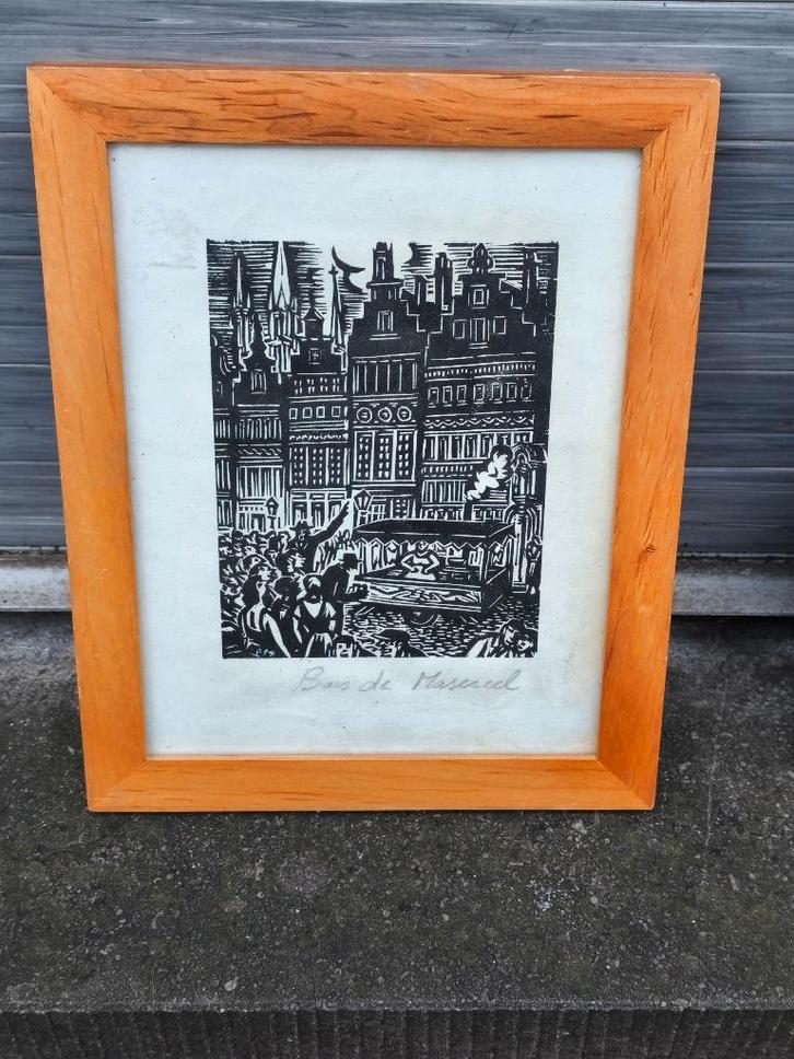 Lithographie de Frans masereel, Antiquités & Art, Art | Lithographies & Sérigraphies, Enlèvement ou Envoi