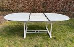 Tuinset teak - opaal wit, Ophalen, Gebruikt, Ovaal, Teakhout