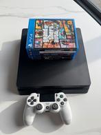 Ps4 slim 500gb met 5 spellen, Consoles de jeu & Jeux vidéo, Enlèvement, Comme neuf, Slim
