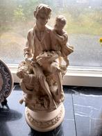 Vintage beeld , vader met 2 kinderen, Ophalen