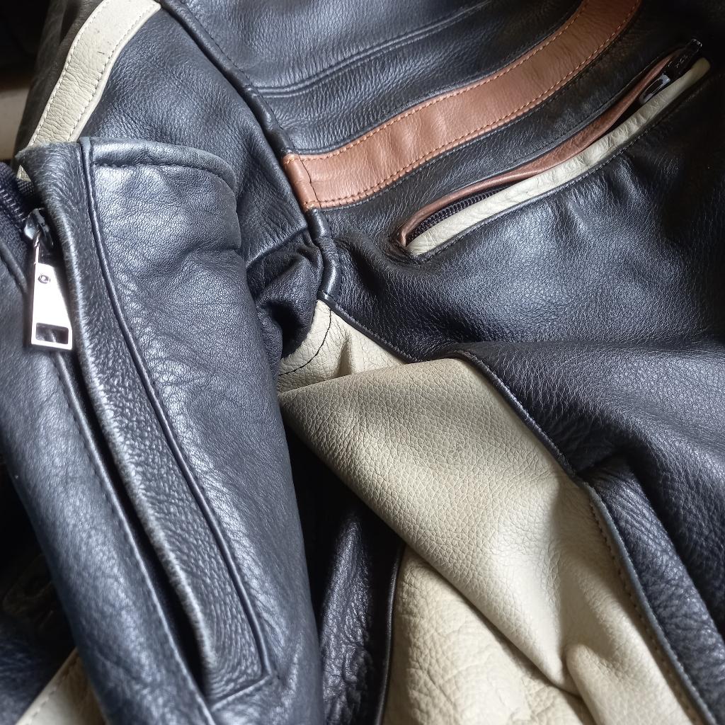 Neuf: Blouson cuir L Vintage full protections CE / Gilet, Motos, Enlèvement ou Envoi, Neuf, sans ticket, Manteau | cuir