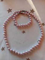 NIEUW armband en ketting nooit gedregen, Ophalen, Nieuw, Roze, Overige materialen