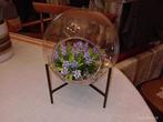 Composition florale artificielle globe verre + support, Maison & Meubles, Accessoires pour la Maison | Plantes & Fleurs artificielles