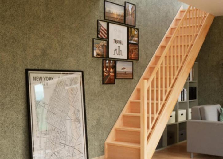 beuken trap recht model, Doe-het-zelf en Bouw, Ladders en Trappen, Nieuw, Trap, 2 tot 4 meter, Ophalen