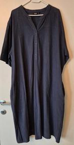 Donkerblauw kleed korte mouwen maat 52, Kleding | Dames, Grote Maten, Ophalen of Verzenden, Zo goed als nieuw, Blauw, Jurk