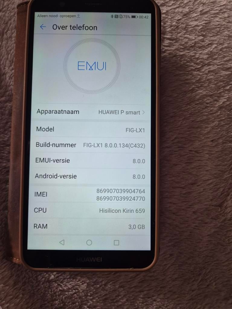 Huawai P smart 32gb, Enlèvement