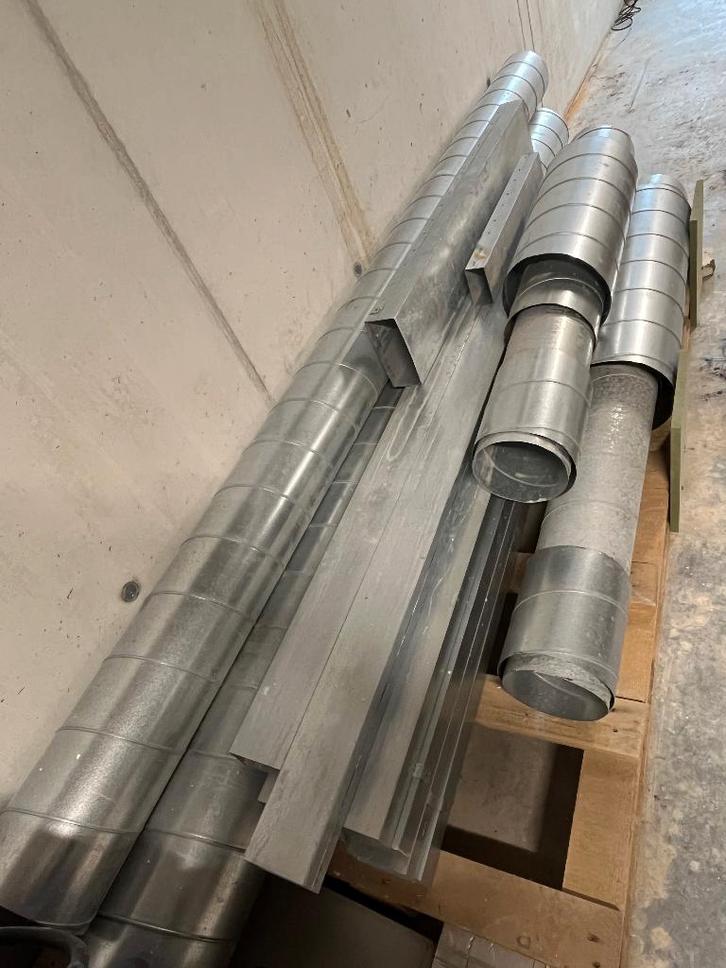 Galva buizen, instortkanalen, verbindingsstukken, beugels, Bricolage & Construction, Ventilation & Extraction, Neuf, Enlèvement