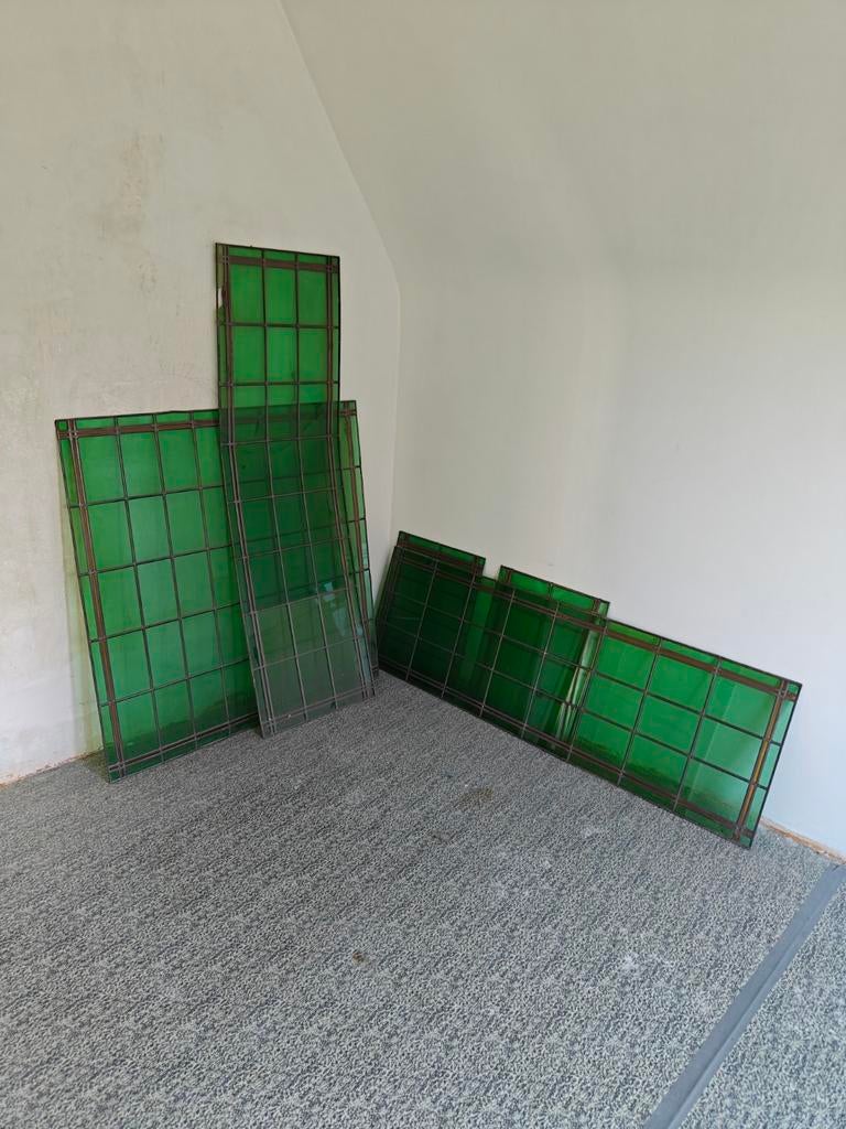 Oud gekleurd glas, Ophalen