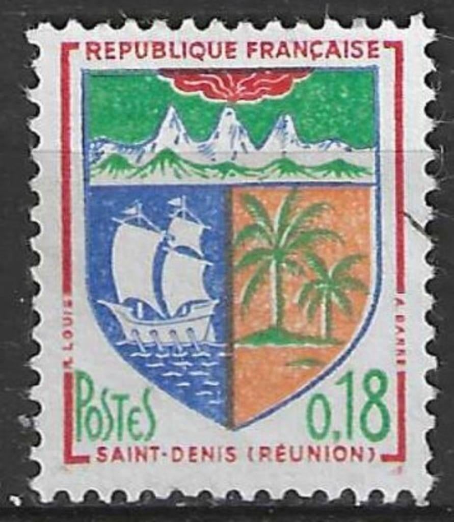 Frankrijk 1962/1965 - Yvert 1354A - Wapenschild (ST), Verzenden, Gestempeld