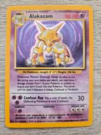 Alakazam holo base set 1/102, Hobby en Vrije tijd, Verzamelkaartspellen | Pokémon, Ophalen of Verzenden, Gebruikt, Losse kaart