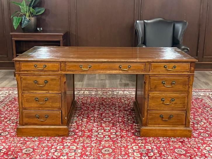 Klassiek Engels bureau (Eichholtz) #625, Huis en Inrichting, Bureaus, Zo goed als nieuw, Bureau, Ophalen of Verzenden