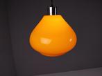 Vintage Geel-Oranje Opaline Hanglamp, Jaren 70, Ophalen, Gebruikt, Glas, Vintage