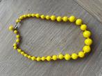 Mooie gele ketting, Bijoux, Sacs & Beauté, Colliers, Enlèvement ou Envoi, Comme neuf, Jaune