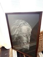 Prachtige houtskool tekening H75cm B52cm, Huis en Inrichting, Ophalen, Zo goed als nieuw, Tekening