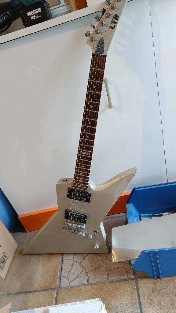 Elektrische gitaar LTD EX-50 zilver, Ophalen, Gebruikt, Solid body, Overige merken