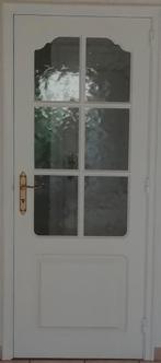 Binnendeuren bladen - 9 stuks waarvan 1 met glas, Doe-het-zelf en Bouw, Ophalen, Gebruikt, Minder dan 80 cm, Binnendeur